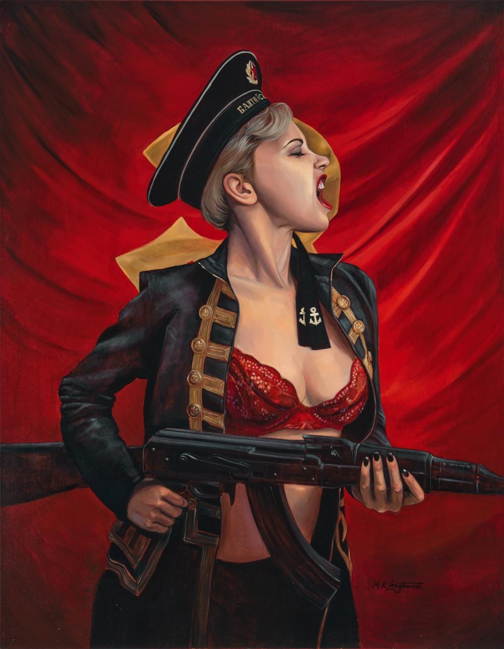 Kathrin Longhurst comparable auction result: kathrin longhurst 1972 the marine 2014 oil on canvas 179 x 140 x 3 cm ready to hang