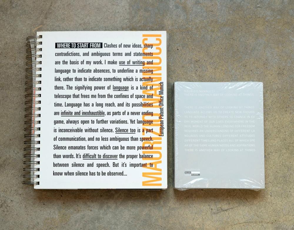 Maurizio Nannucci comparable auction result: maurizio nannucci lot of two catalogues