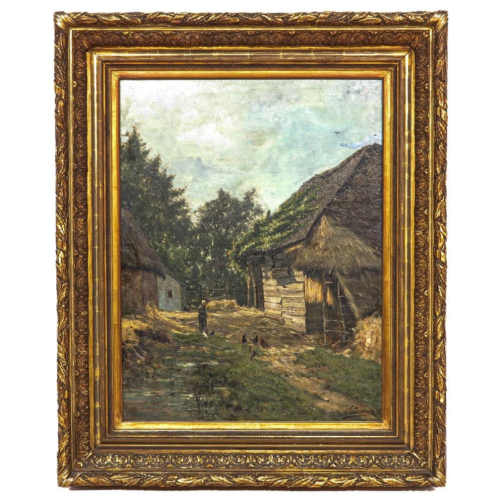 Frans van Damme comparable auction result: an oil on canvas painting