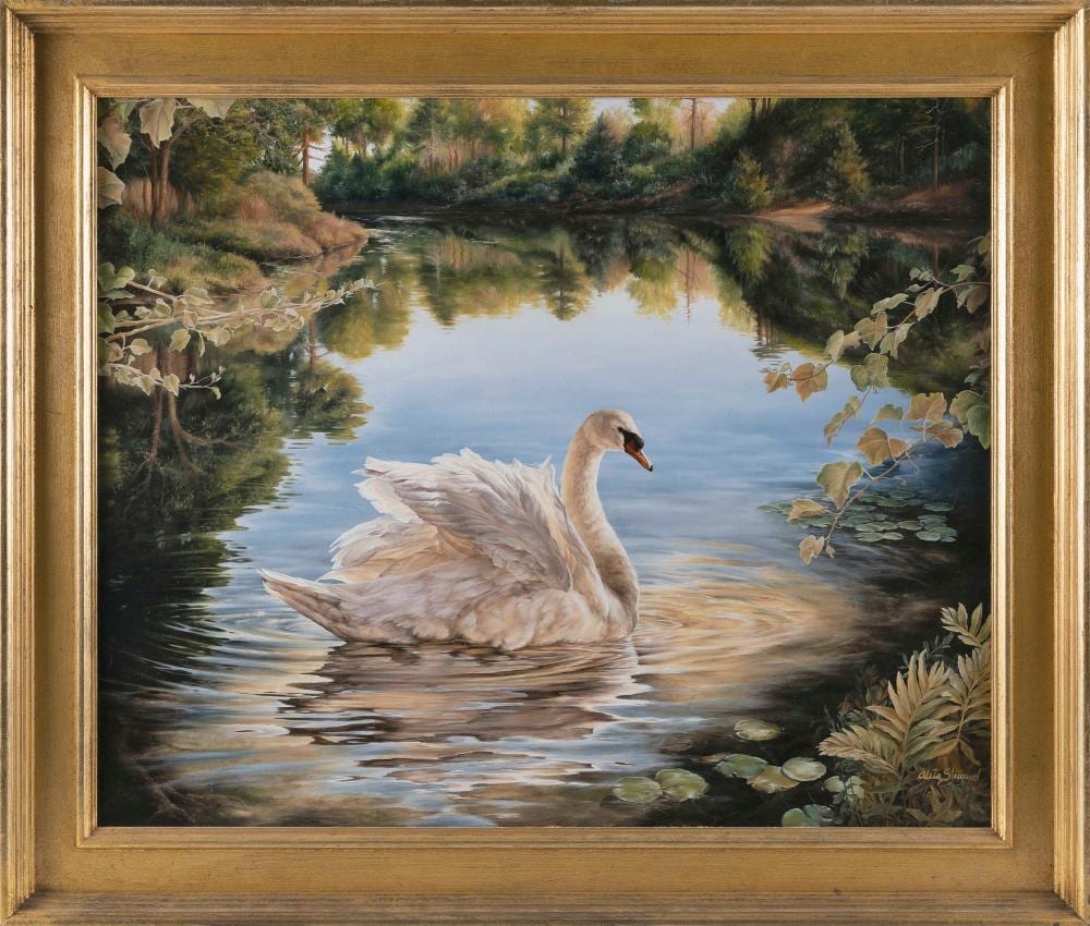 aleta rossi steward massachusetts contemporary summer solitude oil on canvas 23 x 29 framed 30 x 36 · Eldred's · 2024-03-13 Aleta Steward comparable auction result: aleta rossi steward massachusetts contemporary summer solitude oil on canvas 23 x 29 framed 30 x 36