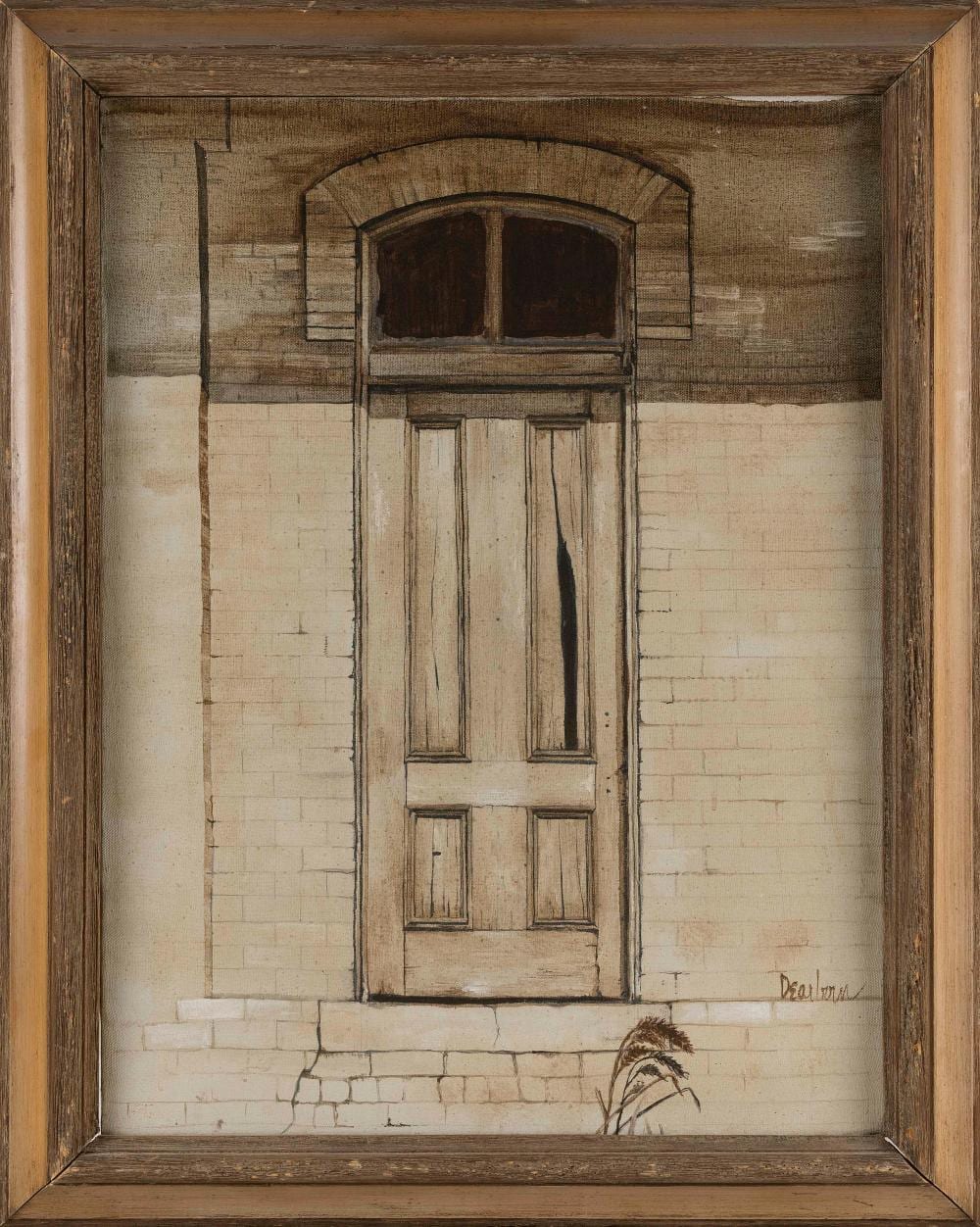 Georgia Dearborn comparable auction result: georgia dearborn america 1952 doorway oil on canvas 24 x 18 framed 23 x 29