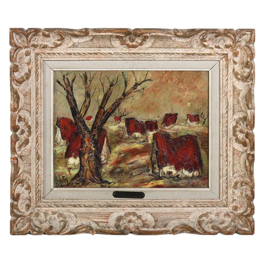 Henry D'Anty comparable auction result: henri d anty 1910 1998 abstract landscape painting