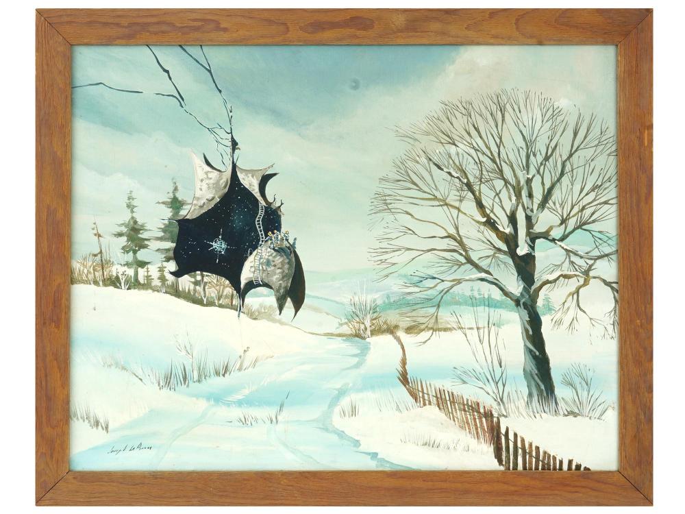 Joseph La Pierre comparable auction result: modern american oil painting by joseph la pierre