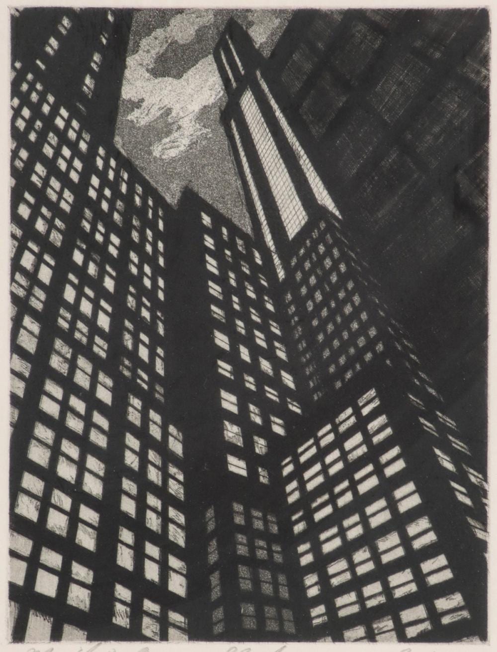 Michael DiCerbo comparable auction result: michael di cerbo b 1947 pencil signed aquatint