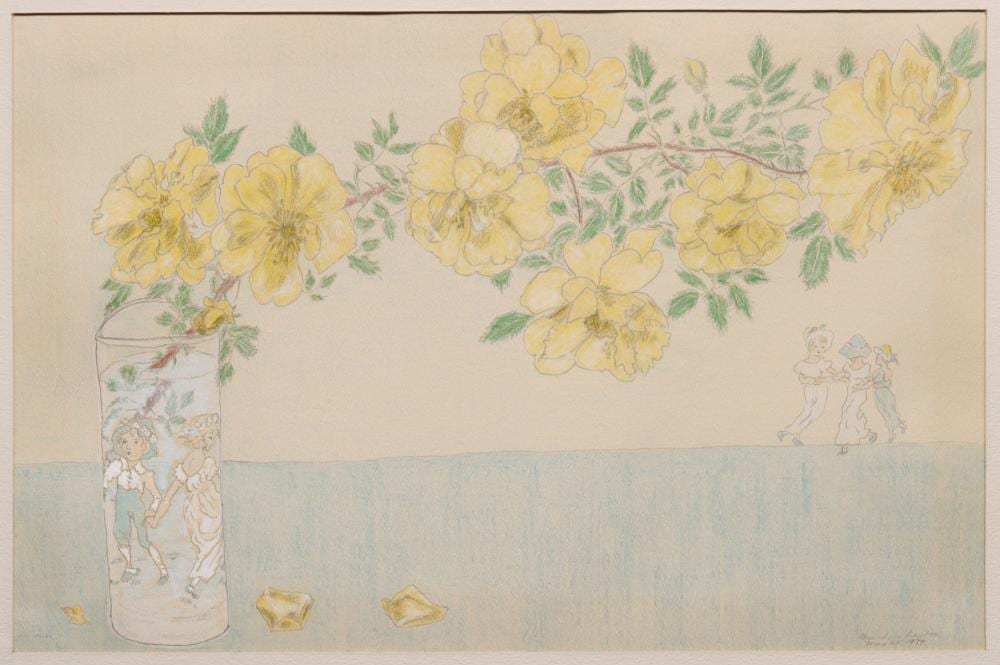 Elizabeth Layton comparable auction result: elizabeth layton 1909 1993 mixed media two works