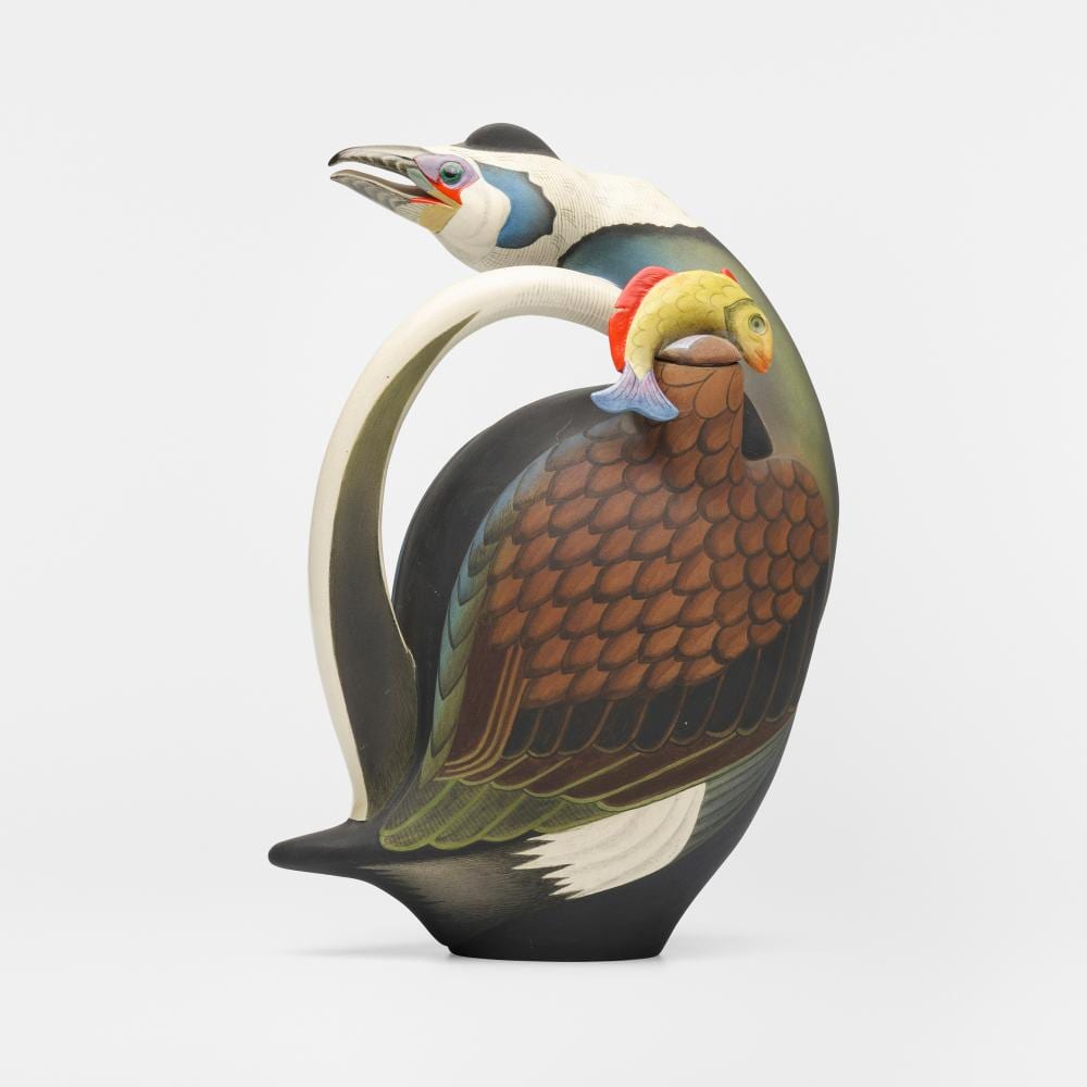 Annette Corcoran comparable auction result: annette corcoran bird teapot