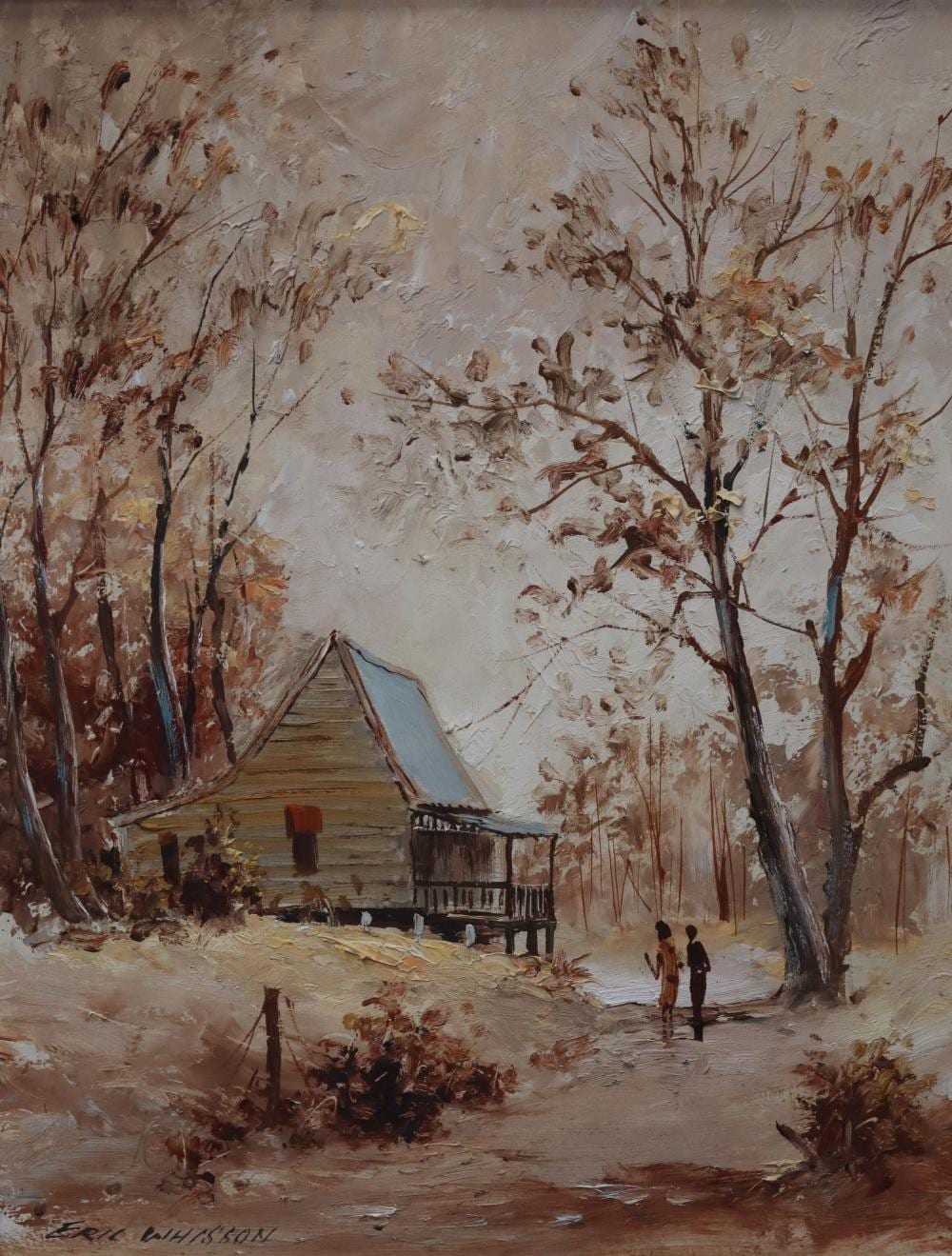 eric whisson oil on board bush scene signed eric whisson 36cm x 45cm · Albion Antique Auction Centre · 2024-02-15 Eric Whisson comparable auction result: eric whisson oil on board bush scene signed eric whisson 36cm x 45cm