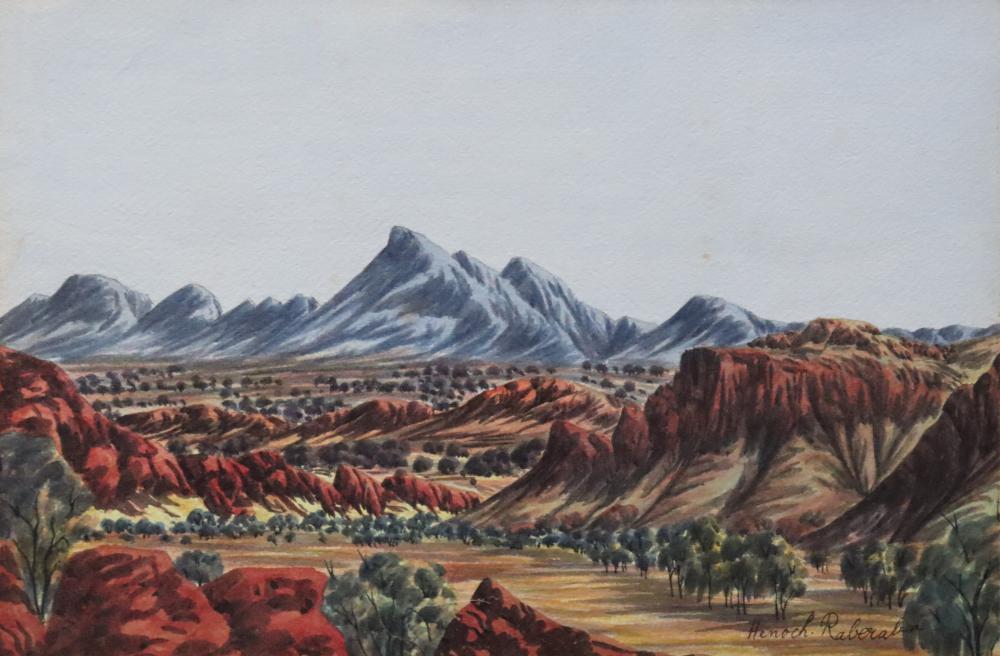 Henoch Raberaba comparable auction result: henoch raberaba watercolour on paper hermannsburg school approx 40cm x 35cm