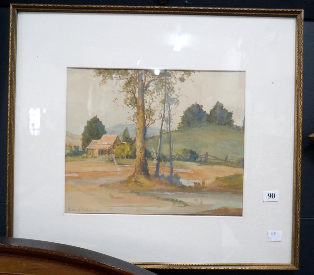 norman cathcart watercolour koolong victoria signed dated 43 29 x 24 cm · Woodlands Auctions · 2024-02-14 Norman Cathcart comparable auction result: norman cathcart watercolour koolong victoria signed dated 43 29 x 24 cm
