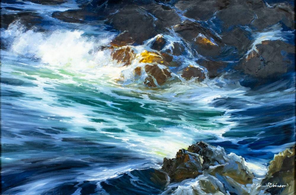 E John Robinson comparable auction result: e john robinson oregon ca 1922 2008 oil painting