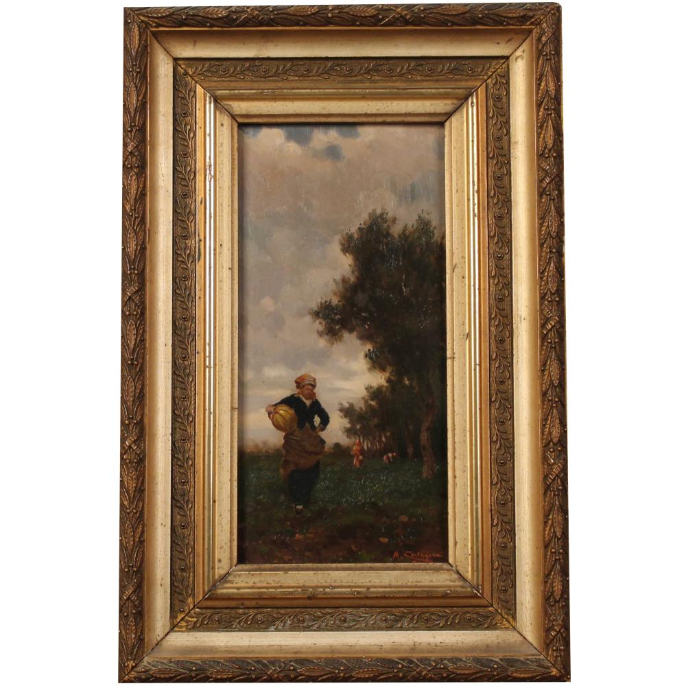 Michele Cortegiani comparable auction result: michele cortegiani 1857 1919 popolana con brocca commonwoman with jug