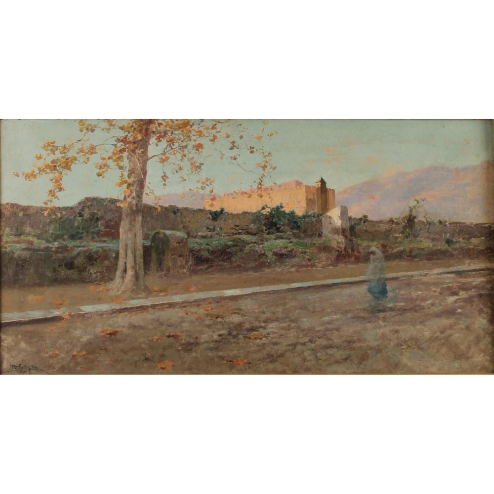 Michele Catti comparable auction result: michele catti 1855 1914 dietro la zisa behind the zisa
