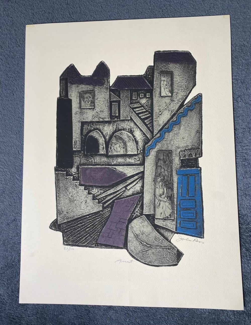 john ross collagraph ascent signed · Burns Auction & Appraisal, LLC. · 2024-02-18 John Ross comparable auction result: john ross collagraph ascent signed