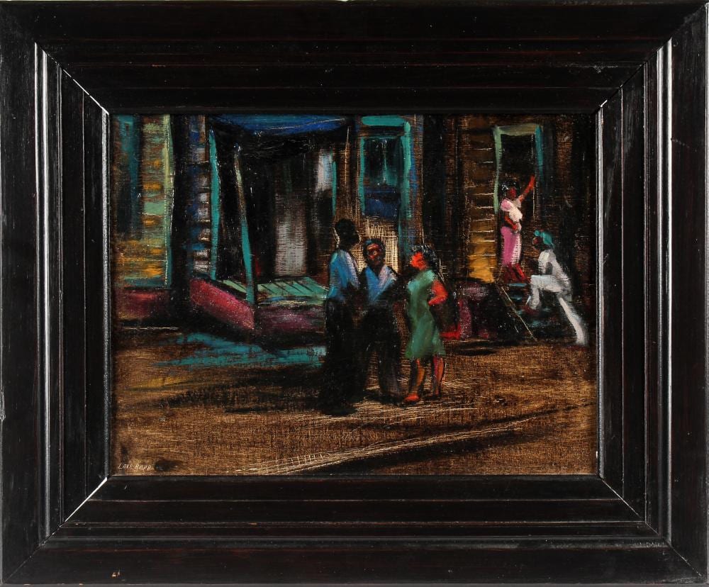 lois rapp pennsylvania 1907 1992 african american inner city scene oil on canvas painting · Hoch LTD. · 2024-02-25 Lois Rapp comparable auction result: lois rapp pennsylvania 1907 1992 african american inner city scene oil on canvas painting