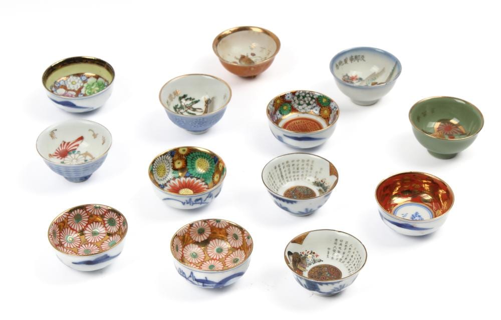 Japanese Kutani Sake Cups, Early to Mid 20th Century sold by Hoch LTD., lot 182 — auction record photograph