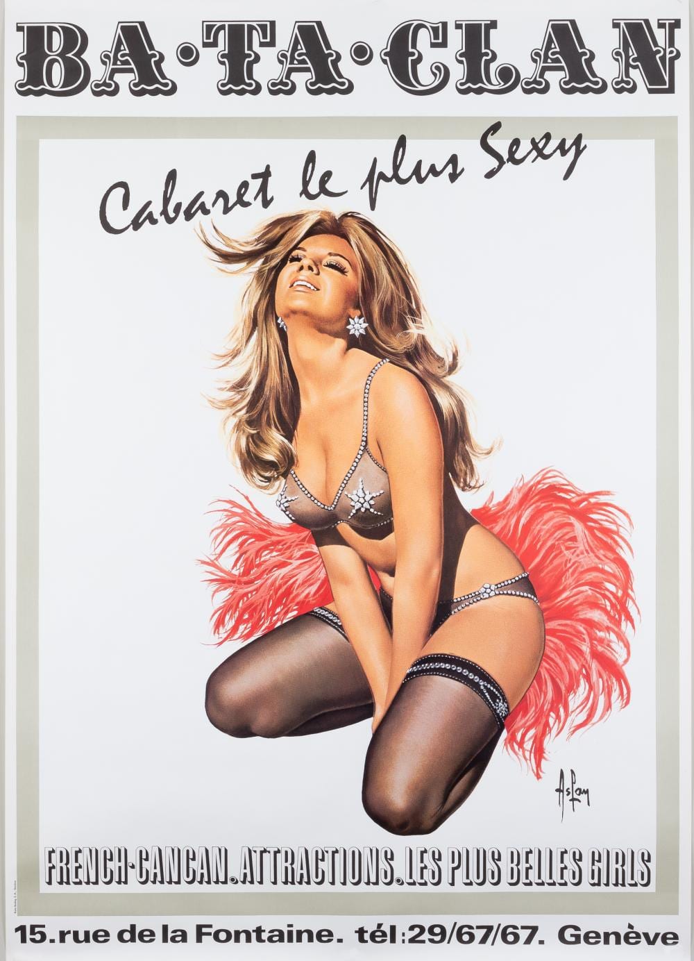 Alain Gourdon comparable auction result: bataclan sexiest cabaret by aslan