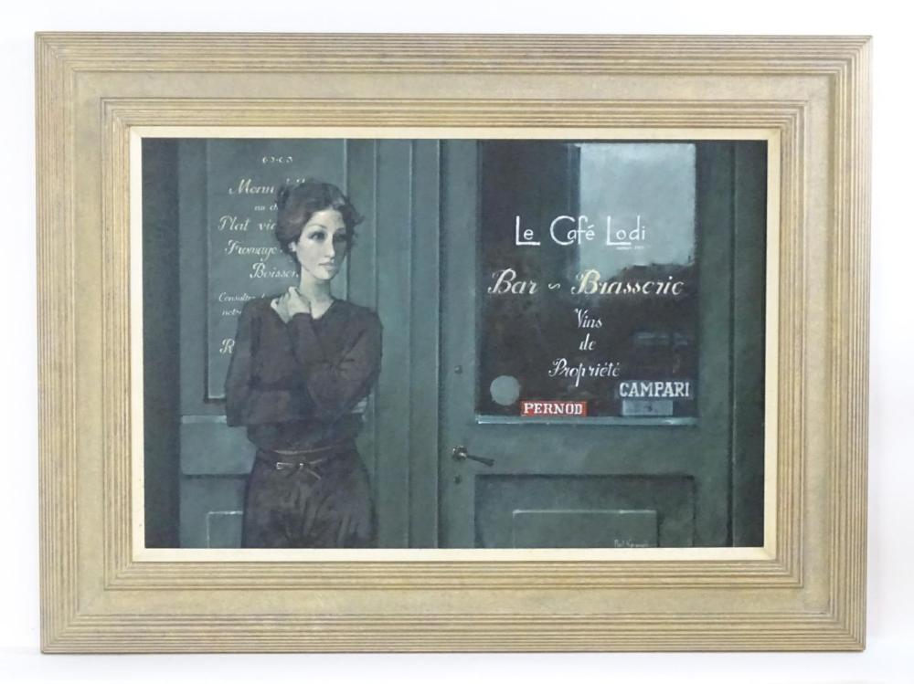Paul Kavanagh comparable auction result: paul kavanagh b 1946 irish school oil on canvas le cafe lodi at the