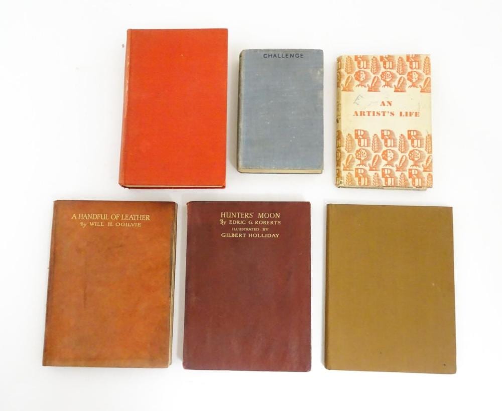 books a quantity of assorted books to include a handful of leather by will · Claydon Auctioneers · 2024-02-26 William (1872) Nicholson comparable auction result: books a quantity of assorted books to include a handful of leather by will