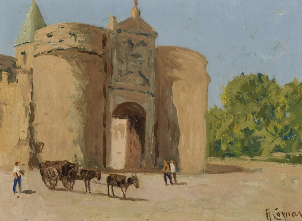 augusto comas y blanco gate of valencia · Duran Arte y Subastas · 2024-02-21 Augusto Comas comparable auction result: augusto comas y blanco gate of valencia