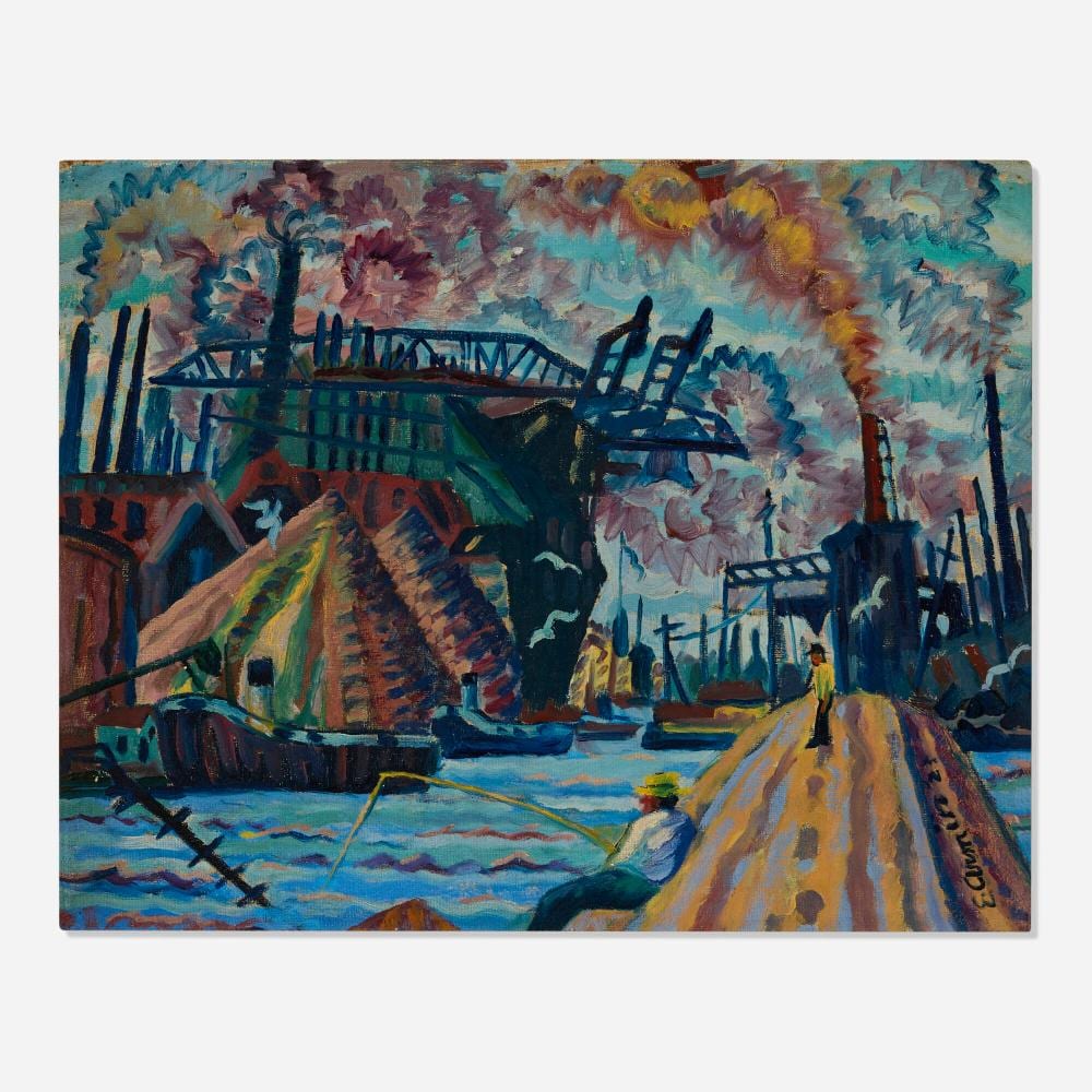 emil armin chicago scene · Wright · 2024-02-23 Emil Armin comparable auction result: emil armin chicago scene