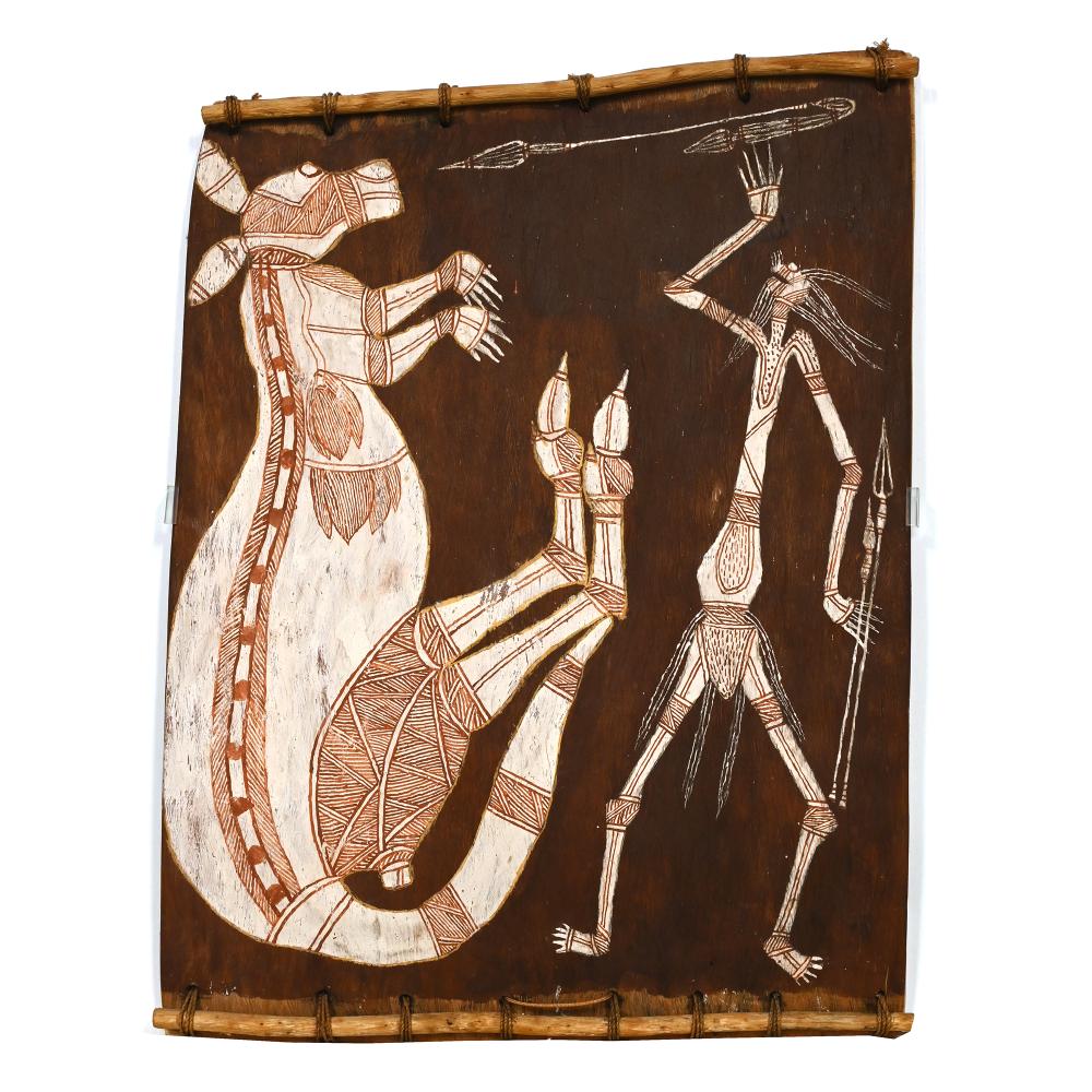 Dick Nguleingulei comparable auction result: dick nguleingulei mimi hunting kangaroo c 1977
