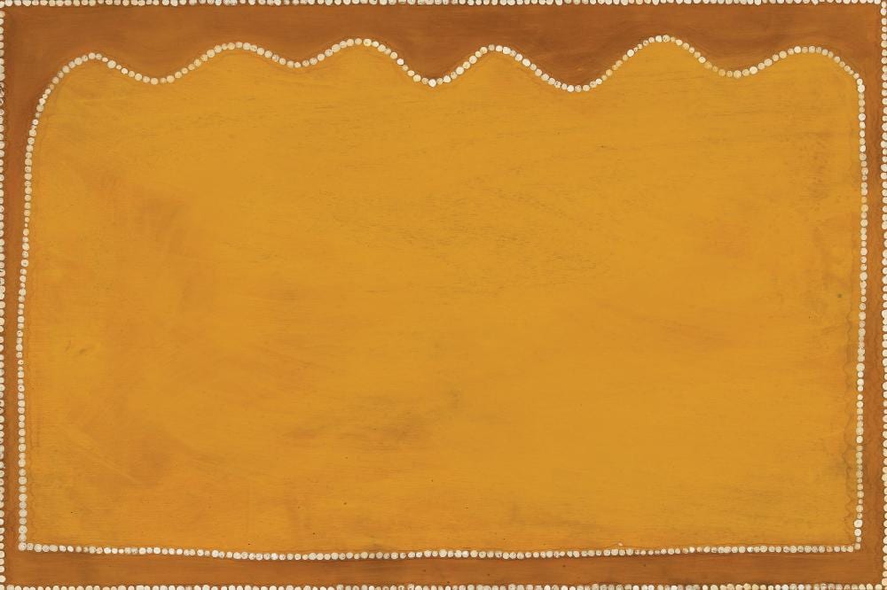 Rover Thomas Joolama comparable auction result: rover thomas joolama mountains stock route bungles 1985