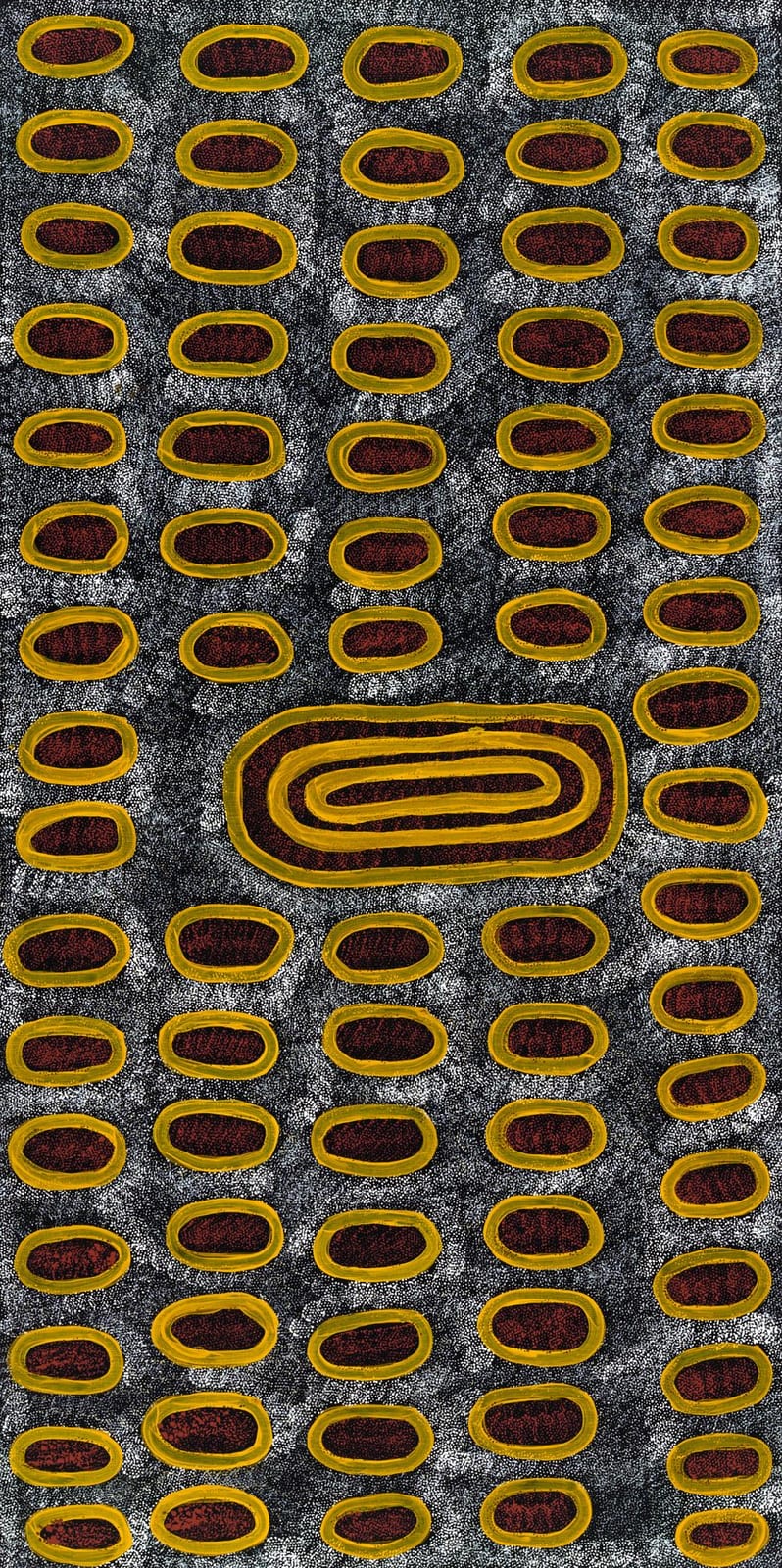 Ngoia Pollard Napaltjarri comparable auction result: ngoia pollard napaltjarri c1948 my father s country 2008 acrylic on canvas 159 x 79 x 3 cm ready to hang