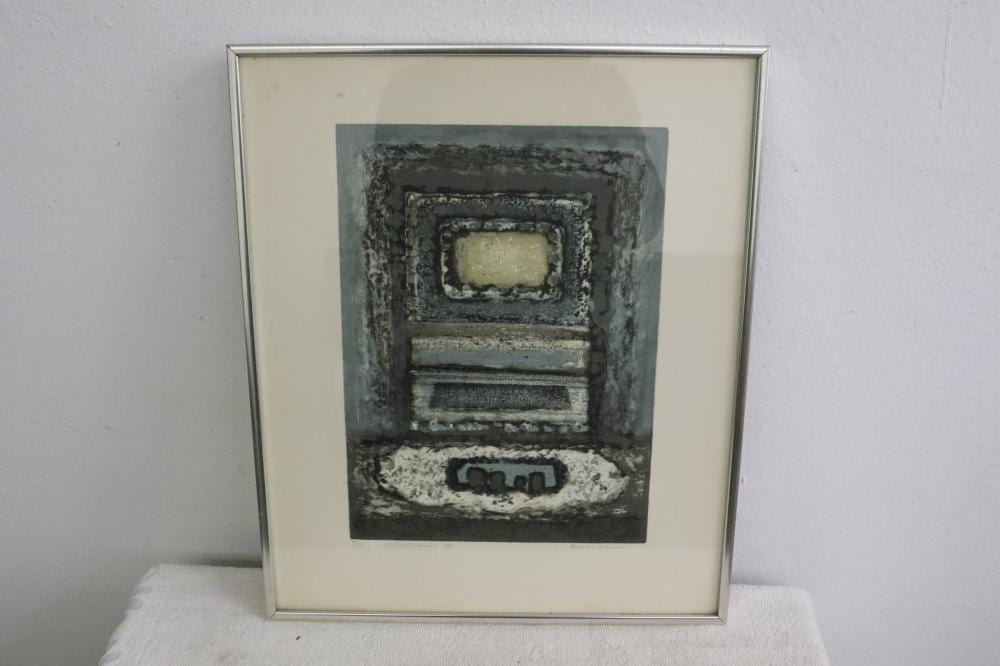 Clinton Adams comparable auction result: lithograph window series ix by clinton adams