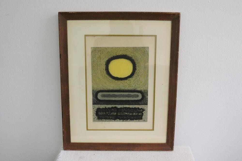 Clinton Adams comparable auction result: lithograph window series x by clinton adams