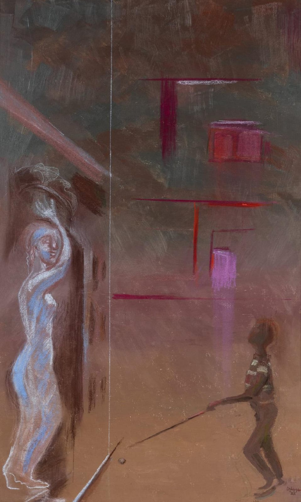 Elsie Driggs comparable auction result: elsie driggs american 1898 1992 caryatide and stick ball 1985