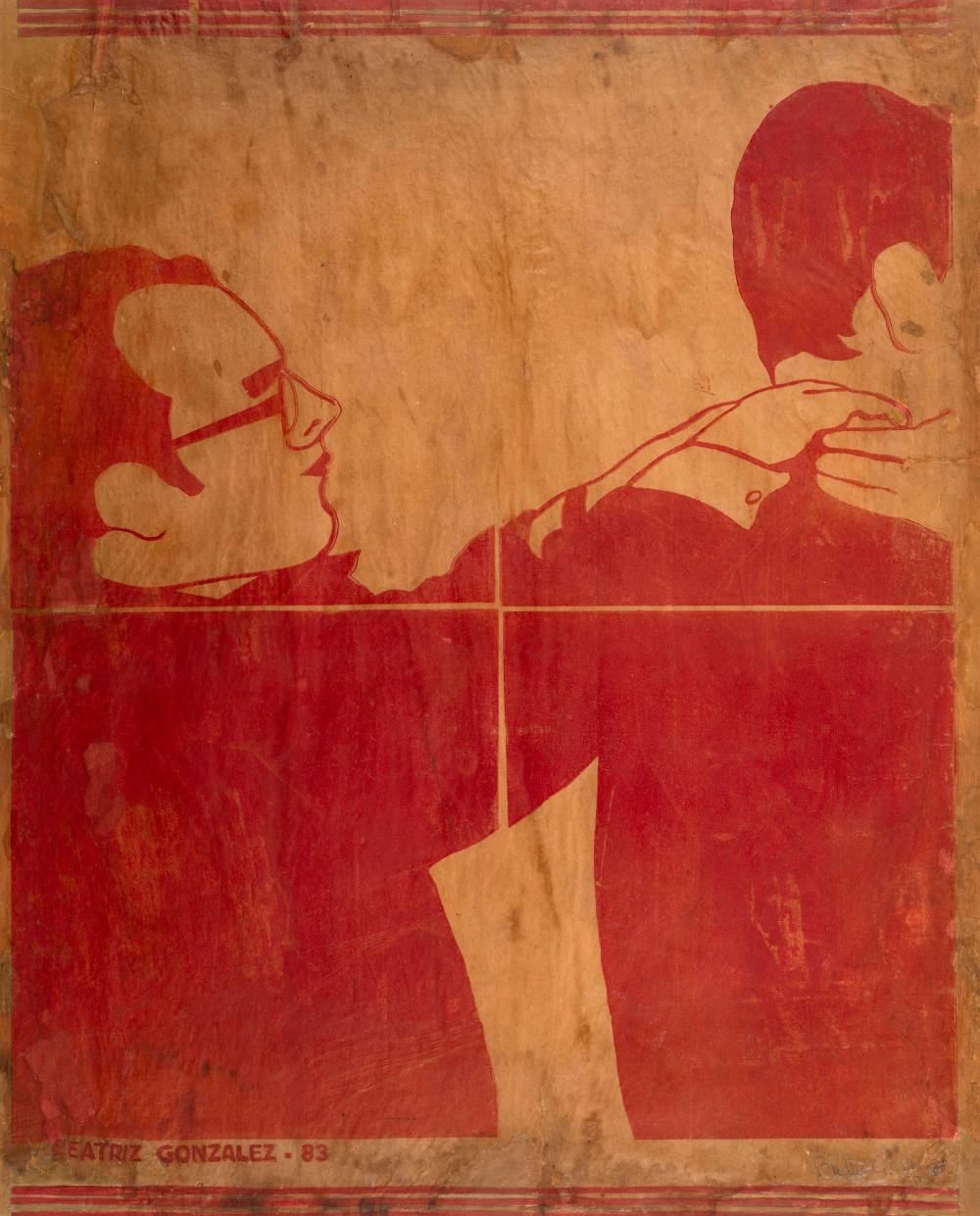 Beatriz González - Cartel original izquierdo de Zócalo de la Comedia comparable sale