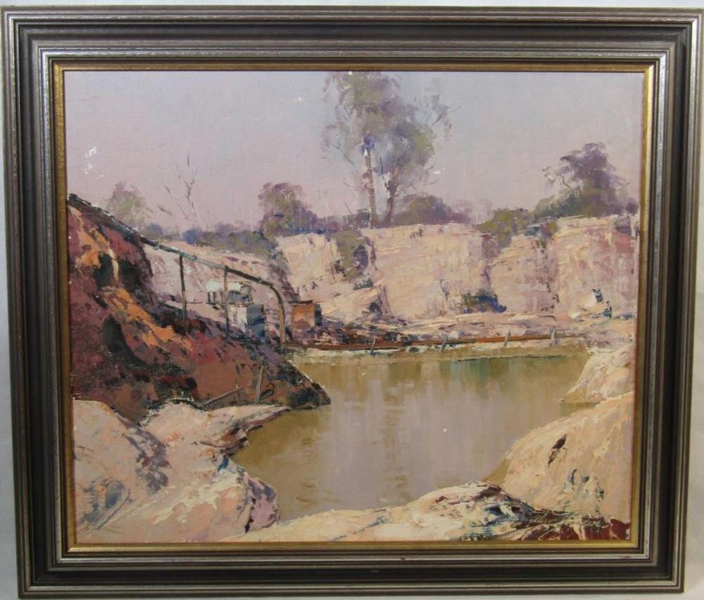 Alan Grieve comparable auction result: alan grieve hill end disused quarry