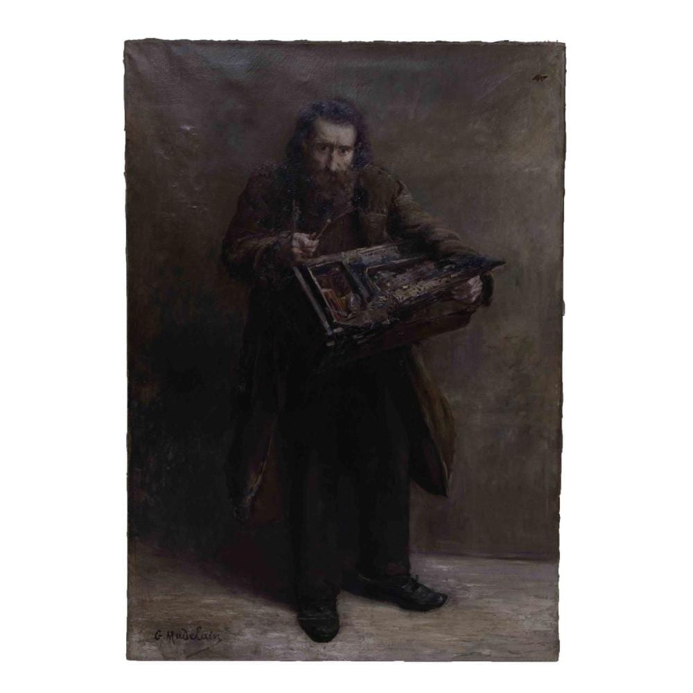gustave madelain painting autoportrait · Dallas Auction Gallery · 2024-03-05 Gustave Madelain comparable auction result: gustave madelain painting autoportrait