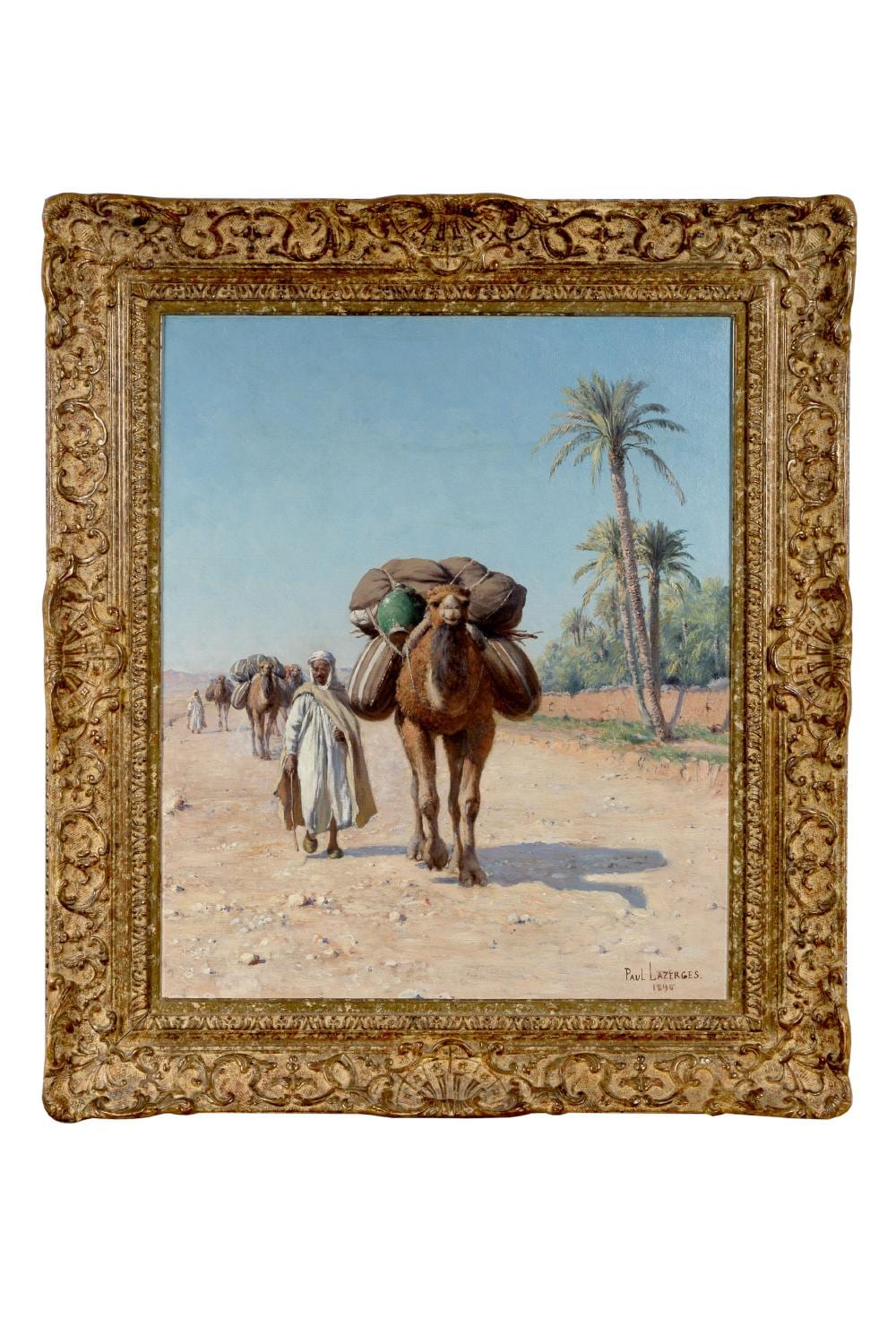 Paul Jean-Bapt. Lazerges comparable auction result: paul lazerges 1845 1902 caravane dans le d sert 1896