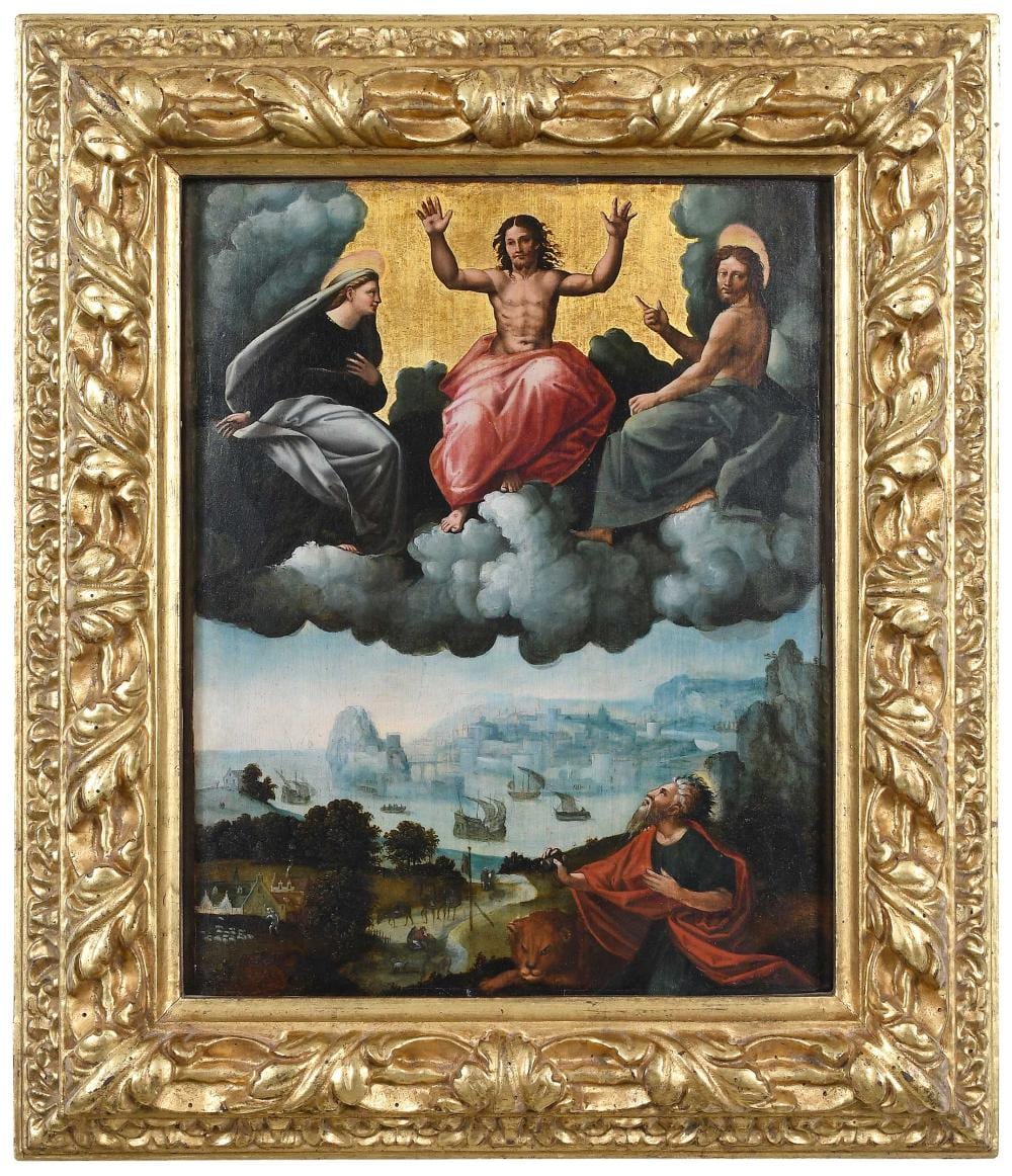 Giulio Romano comparable auction result: italian school panel in part after giulio romano