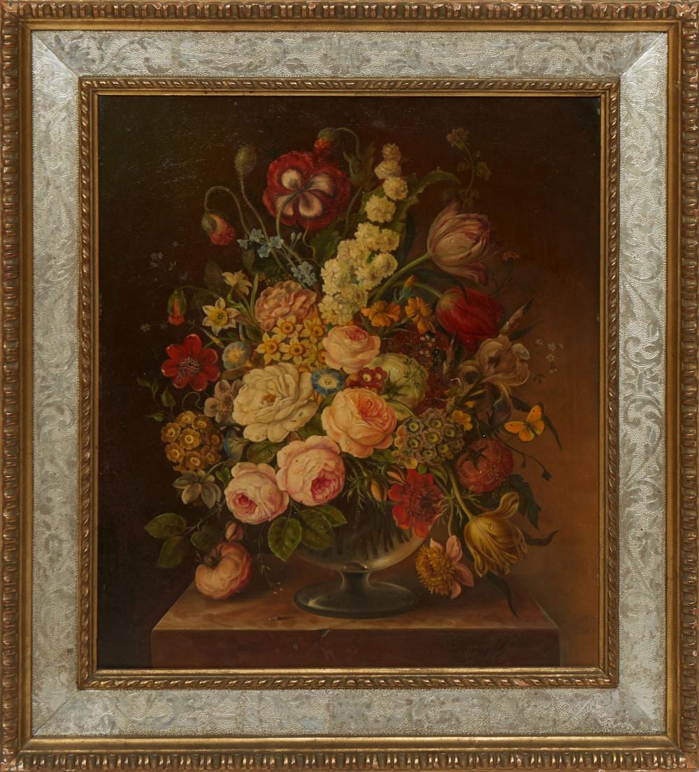 Oskar Robert Dogarth comparable auction result: oskar robert dogarth austrian 1898 1961 floral still life h 22 3 4 in w 19 3 4 in framed h 31 in w 27 1 2 in