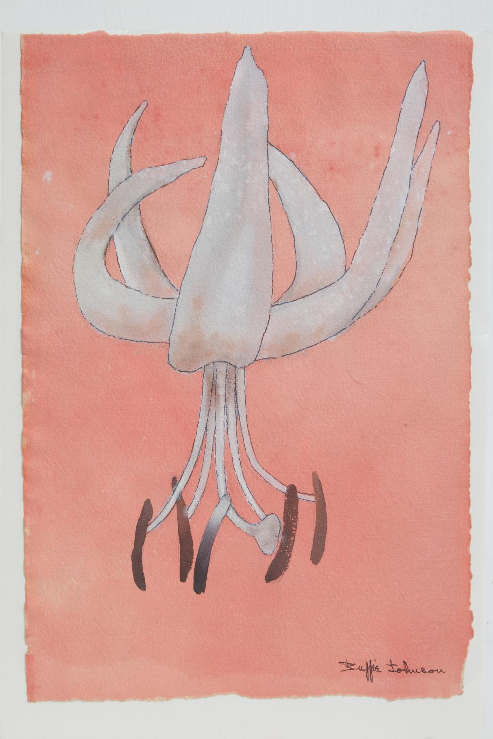 Buffie Johnson comparable auction result: buffie johnson new york 1912 2006 untitled lilium cernuum 20th c h 14 1 2 in w 11 1 8 in