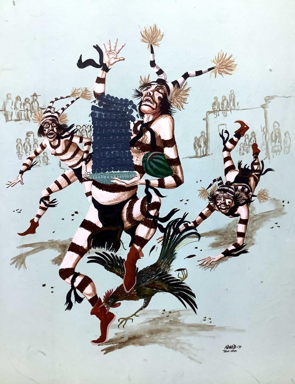Neil David comparable auction result: neil david b 1944 acrylic on board