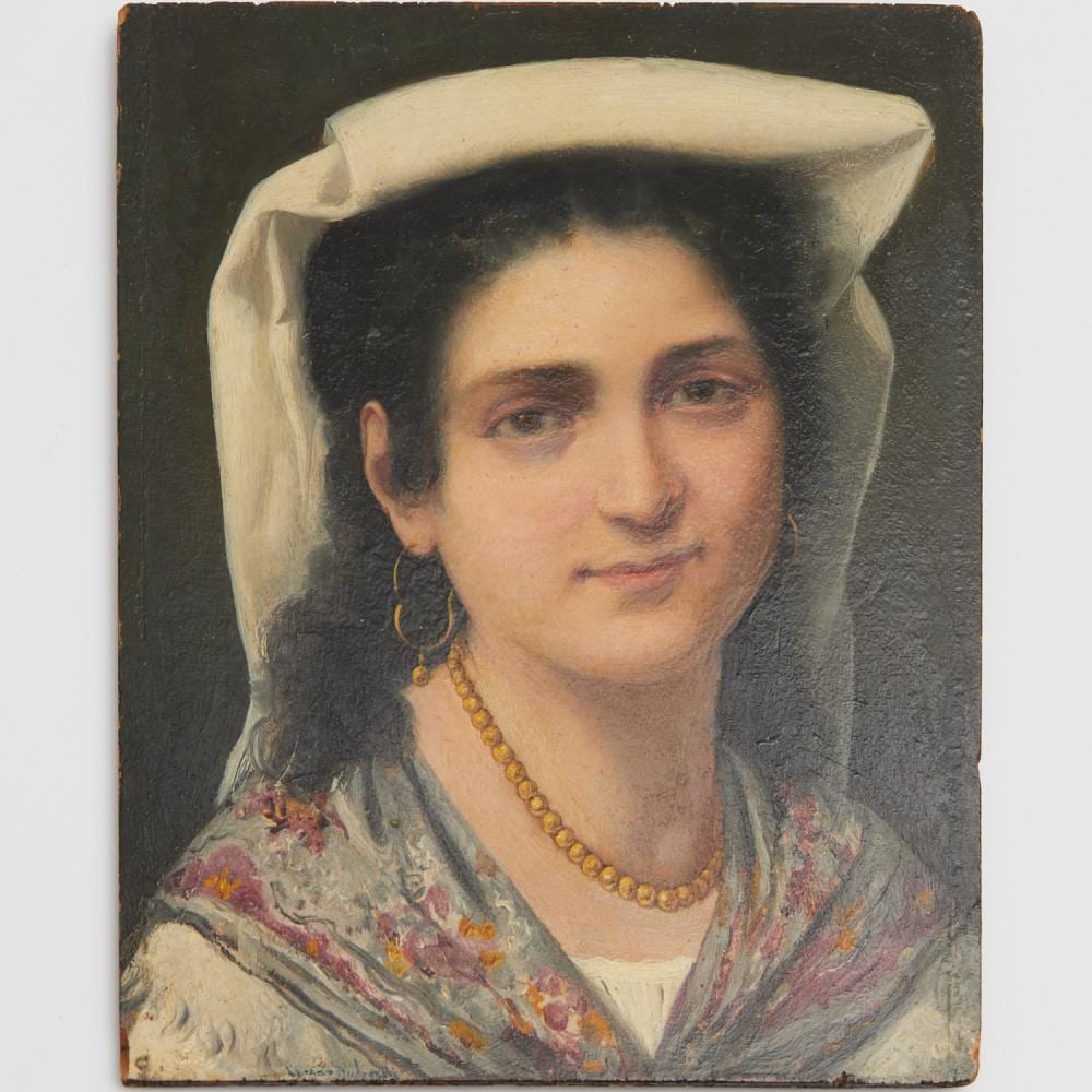 Guerrino Guardabassi comparable auction result: guerrino guardabassi oil on panel