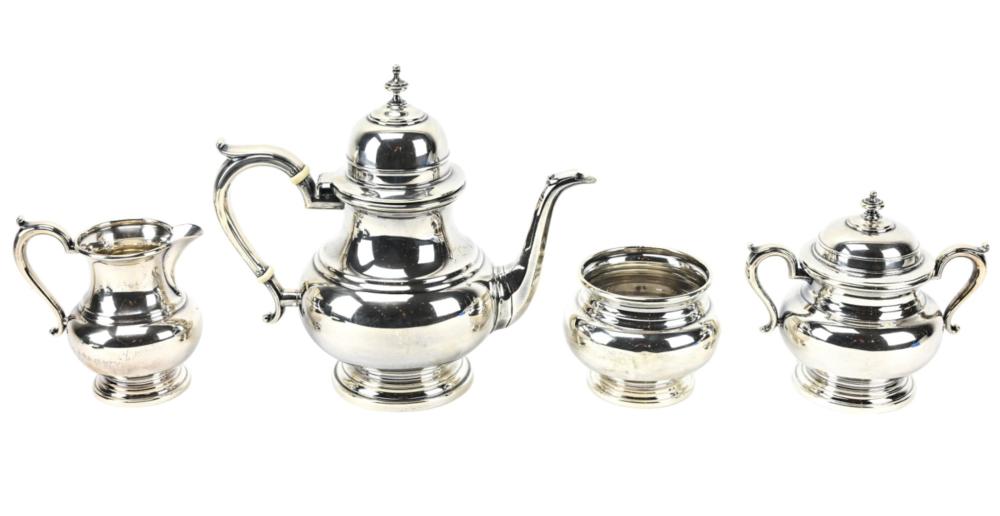Antique Watson Exemplar Sterling Silver Tea Set sold by Greenwich Auction, lot 57 — auction record photograph