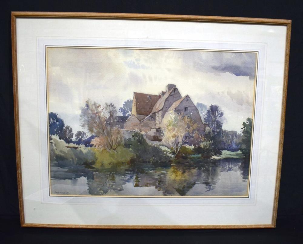 jack merriott 1901 1968 the old mill signed watercolour 53 x 72cm · Hannam's Auctioneers · 2024-03-01 Jack Merriott comparable auction result: jack merriott 1901 1968 the old mill signed watercolour 53 x 72cm