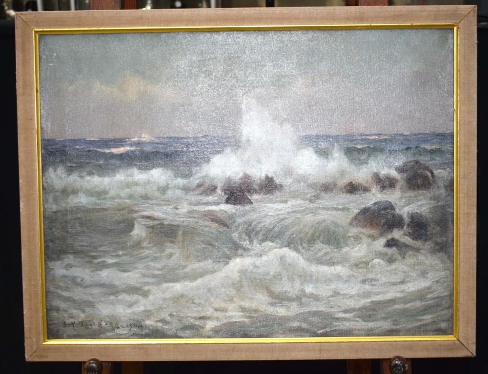 Joseph Yelverton Dawbarn comparable auction result: joseph yelverton dawbarn 1856 1943 oil on canvas seascape 45 x 60 cm