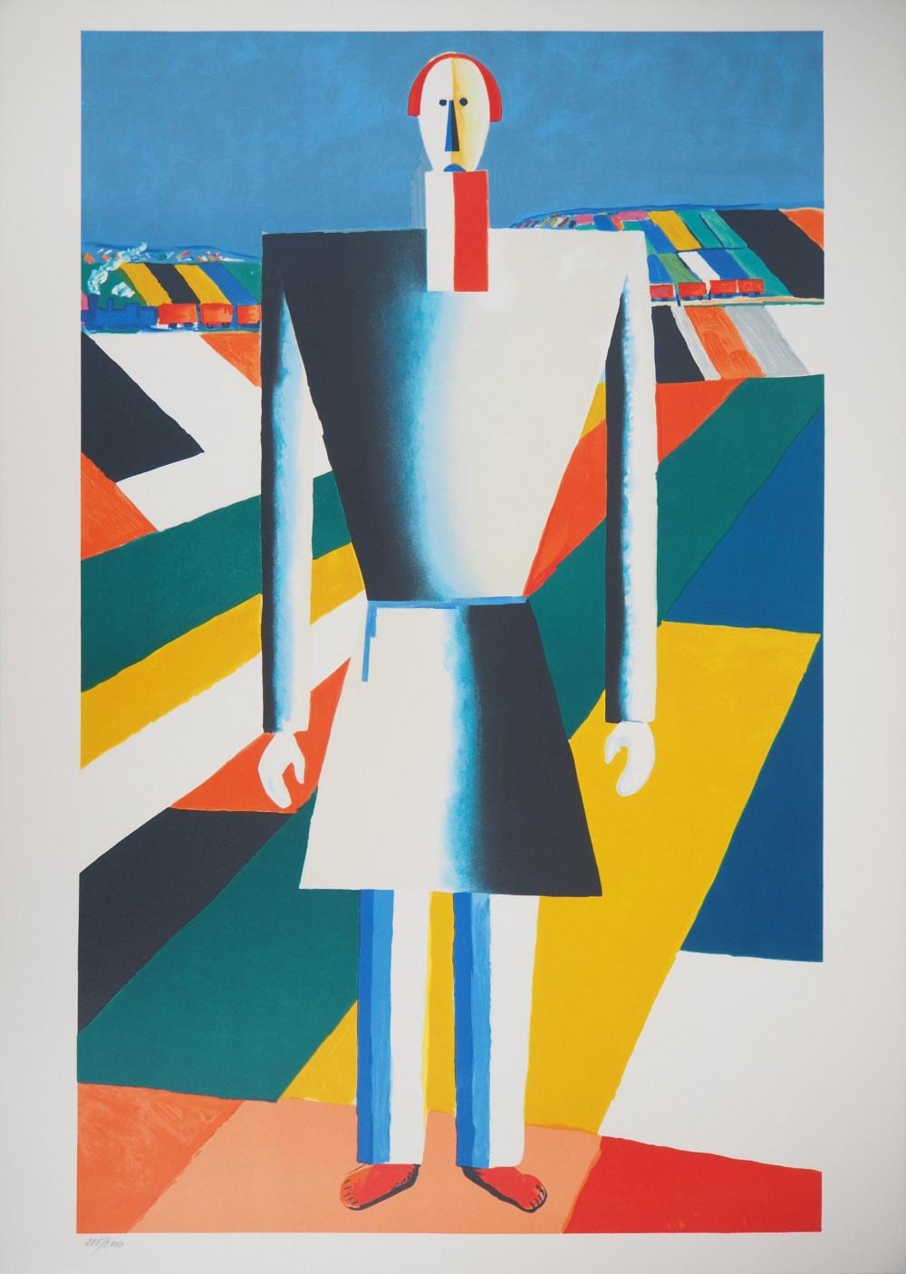 kasimir malevitch homme dans les champs · TGP Auction · 2024-03-10 Kazimir Malevic comparable auction result: kasimir malevitch homme dans les champs