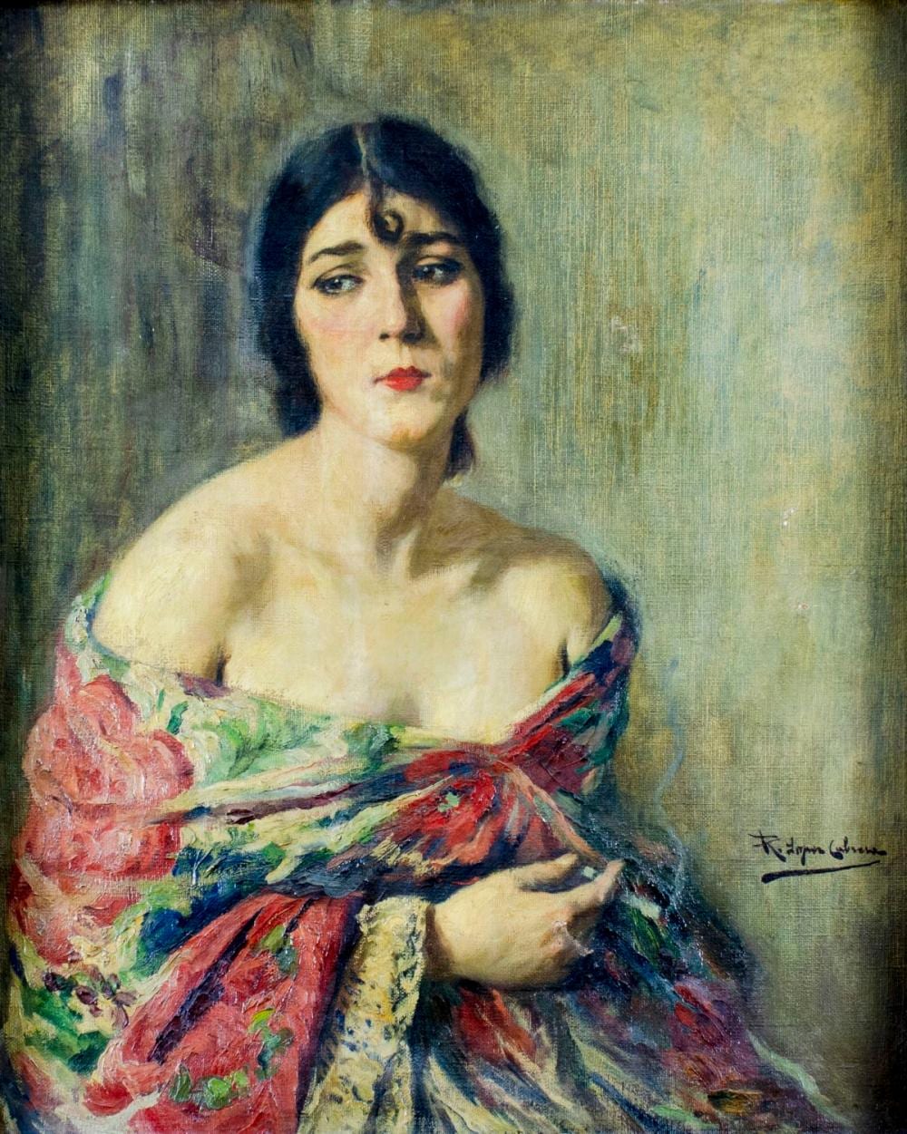 Ricardo Lopez Cabrera comparable auction result: ricardo lopez cabrera spain 1864 1950 oil painting