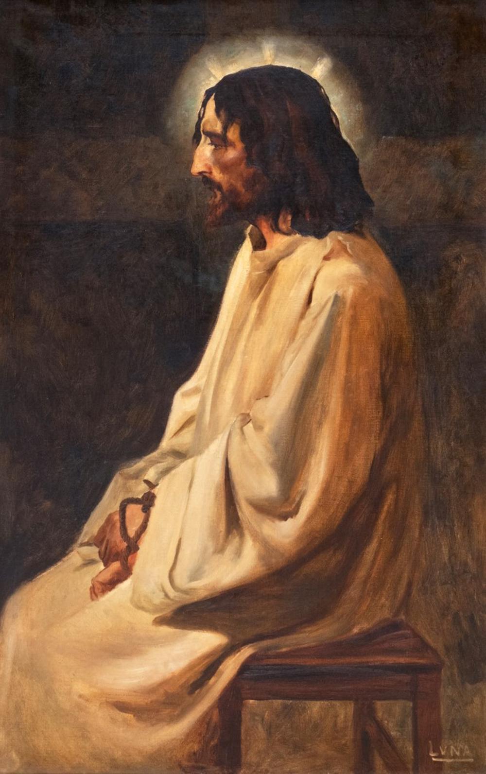 Juan Luna y Novicio (1857 - 1899) - Ecce Homo (“Behold the Man”) or El Cristo de la Paciencia (The Christ of Patience) comparable sale