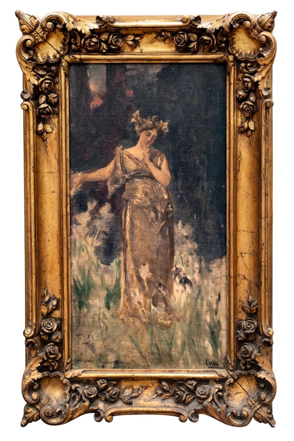 Juan Luna y Novicio (1857 - 1899) - Idilio (Idyll) comparable sale