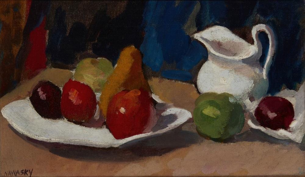 Philip Naviasky comparable auction result: philip naviasky british 1894 1983 still life with fruit oil on boa