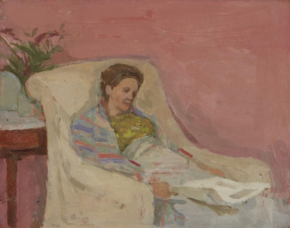 Margaret Green comparable auction result: margaret green british 1925 2003 whatever will they think of next