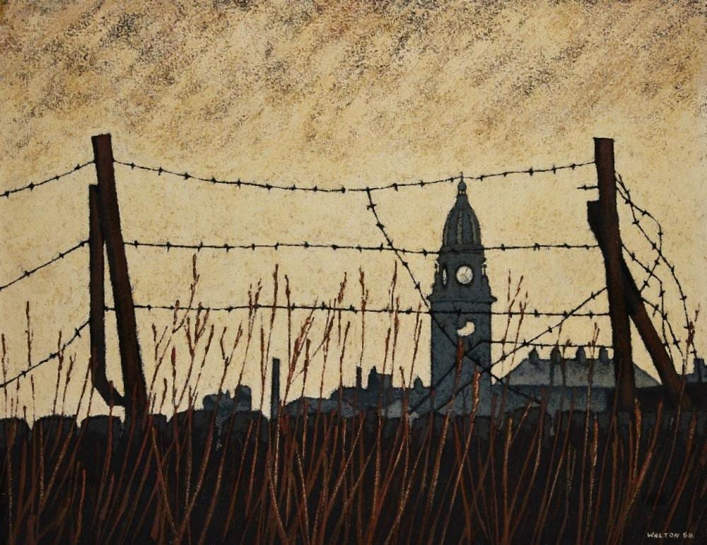 stuart walton british b 1934 morley town hall 1968 oil on board · Roseberys · 2024-03-12 Stuart Walton comparable auction result: stuart walton british b 1934 morley town hall 1968 oil on board