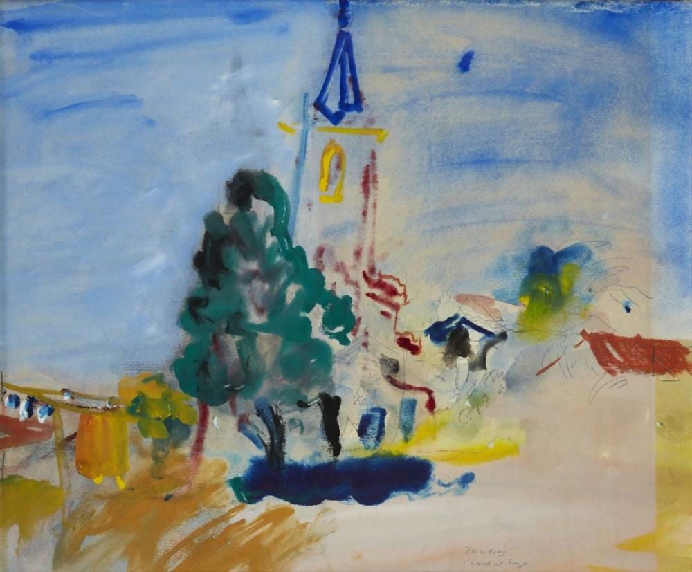 David Abercrombie Donaldson comparable auction result: david abercrombie donaldson scottish 1916 1996 the church at suze 19